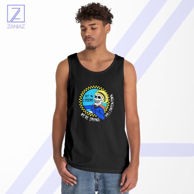 Get In Losers Skeleton Driving Funny Meme T-Shirt