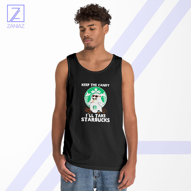 Ghost Keep The Candy Tank Top - Halloween Starbucks