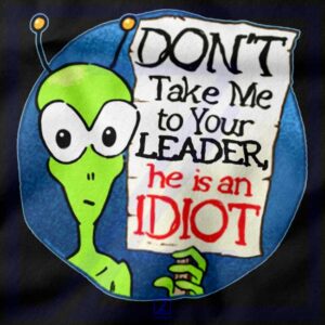 Government Aliens closeup Sweatshirt - Political Slogan