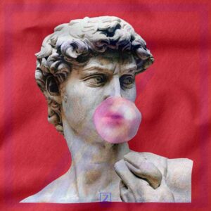 Greek Statue Tank Top closeup - Buy Renaissance Gift