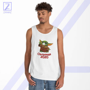 Grogu Mask Quarantine Tank Top - Covid Christmas 2020
