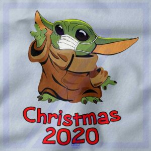 Grogu Mask Quarantine closeup Tank Top - Covid Christmas 2020