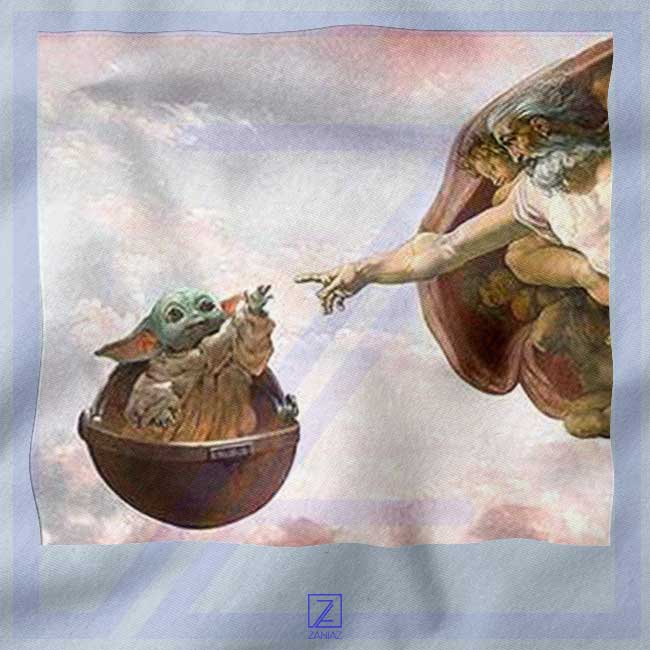 Grogu Renaissance closeup Hoodie - Buy Michelangelo Art