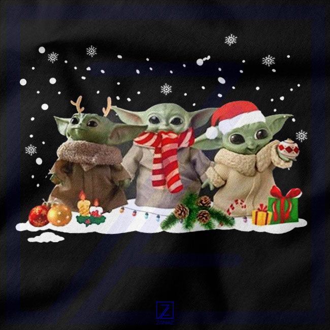 Grogu Snow Christmas closeup Tank Top - Buy Star Wars