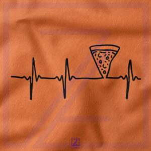 Heartbeat Pizza closeup Tshirt - Best Italian Cuisine