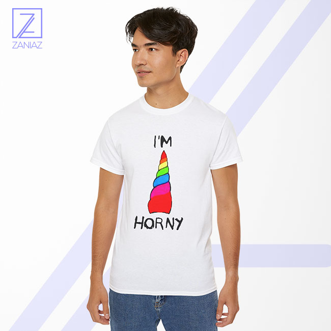I am Horny Tshirt - Funny Unicorn Horn