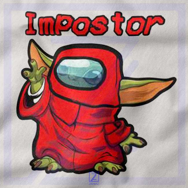 Impostor Baby Yoda New closeup Hoodie - Among Us