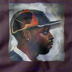 J Dilla Rapper Merch closeup Tshirt - American Producer