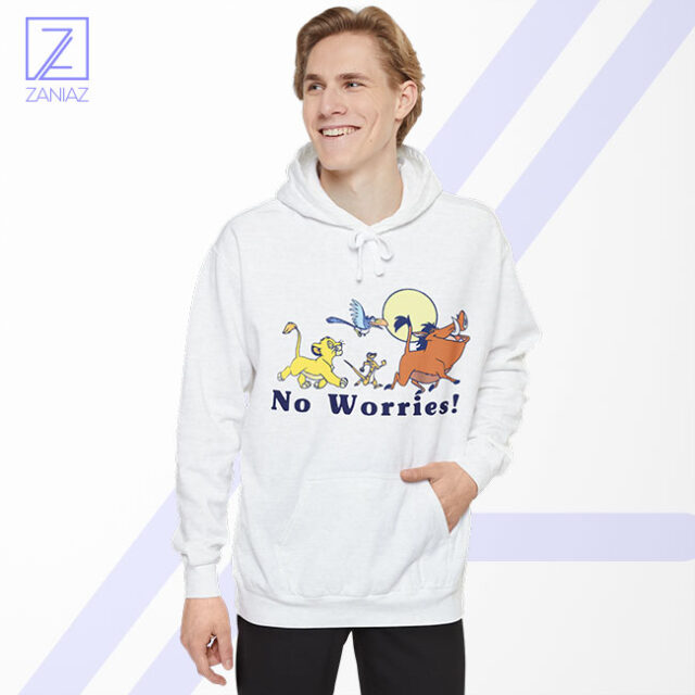 Retro Sunset Lion No Worries T-Shirt