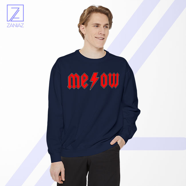 Meowtallica Merch Sweatshirt - Cat Music Band