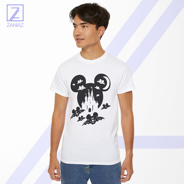Spooky Mouse Bat Halloween Graphic Tee