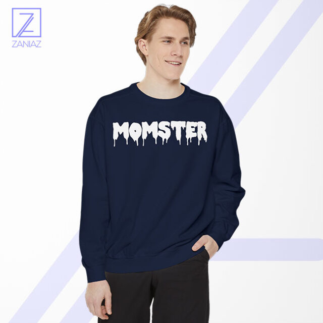 Funny Momster Halloween Graphic Tee for Moms