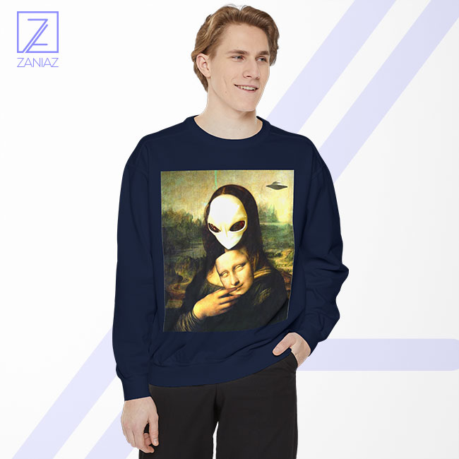 Mona Lisa Alien Sweatshirt - Buy Renaissance Da Vinci Merch