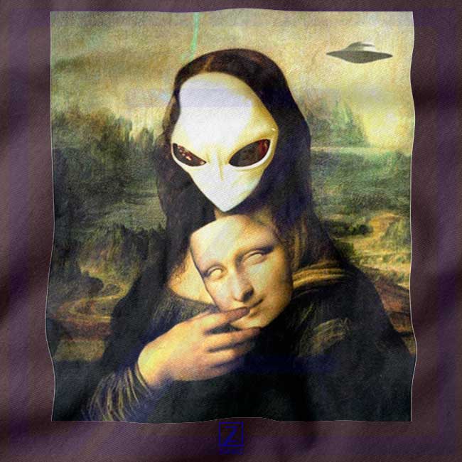 Mona Lisa Alien closeup Hoodie - Buy Renaissance Da Vinci