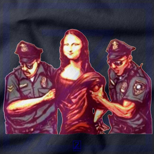 Mona Lisa Police closeup Tank Top - Buy Funny Painting