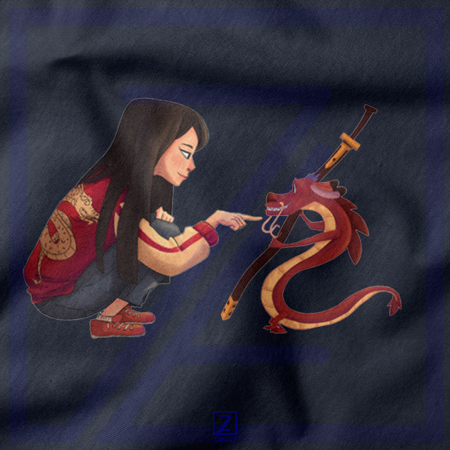 Mulan and Mushu closeup Tshirt - 2020 Film