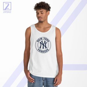 New York Yankees White Round Tank Top - Baseball