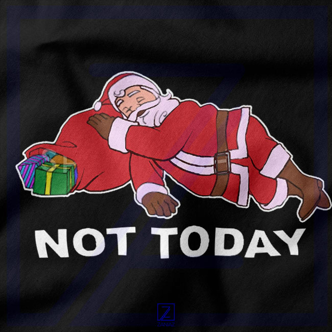 Not Today Santa closeup Tank Top - Buy Christmas Gift