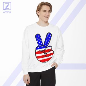 Peace Sign Sweatshirt - Buy American Flag Patriotic