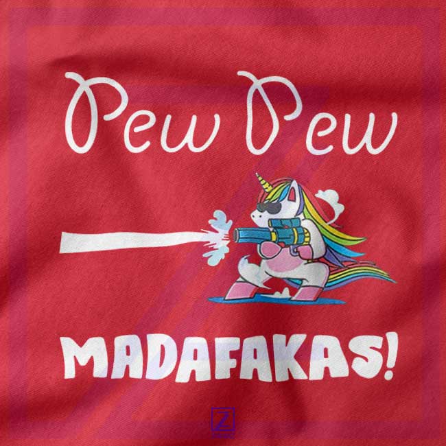 PewPewPew Unicorn Madafakas closeup Hoodie - Mythology