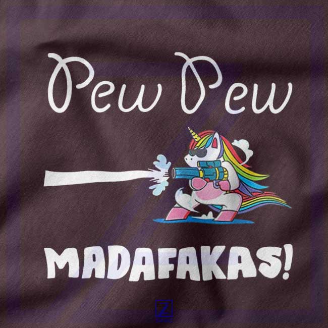 PewPewPew Unicorn Madafakas closeup Sweatshirt - Mythology
