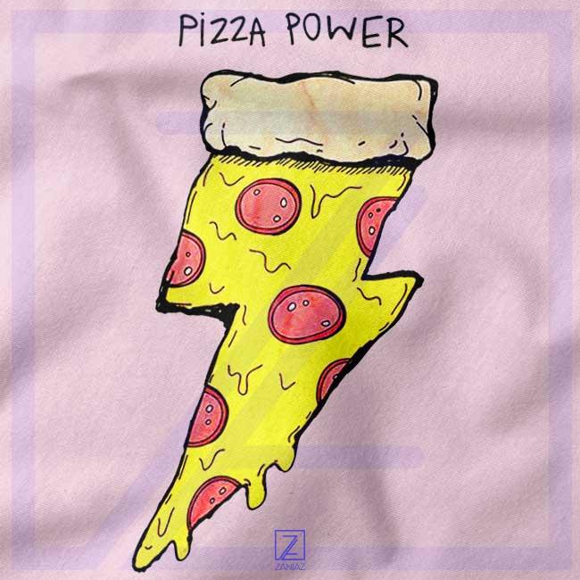 Pizza Power closeup Hoodie - Best Italian Food Graphic