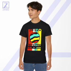 Pluto Never Forget Tshirt - Vintage Space