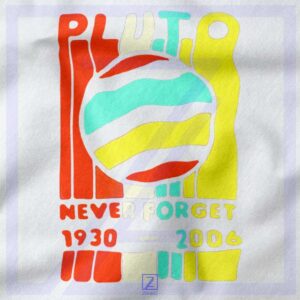Pluto Never Forget closeup Sweatshirt - Vintage Space