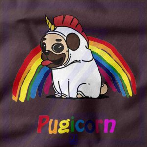 Pugcorn closeup Tank Top - Pug Unicorn Rainbow