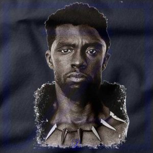 RIP Men of Wakanda closeup Tshirt - Chadwick Boseman
