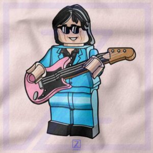 Ric Ocasek Lego The Cars Cheap closeup Hoodie - Lego Minifig