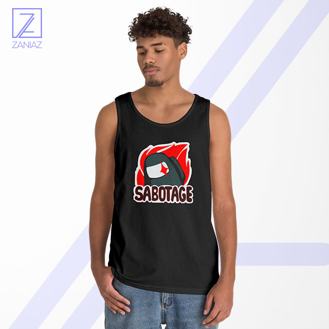 Sabotage Among Us Tank Top - Buy Video Game