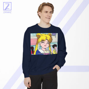Sailor Moon Eating So Happy New Sweatshirt - Foodlover Merch
