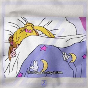 Sailor Moon Stay In Bed Graphic closeup Tank Top - New Cartoon