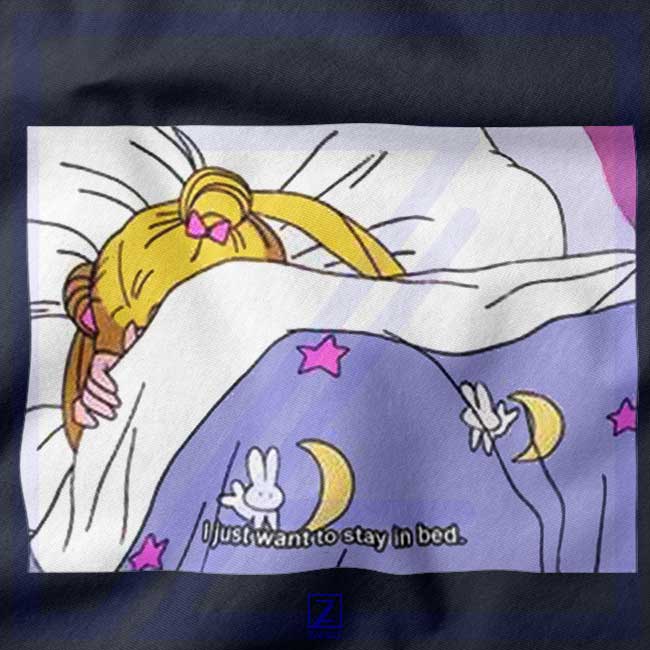 Sailor Moon Stay In Bed Jacket Best closeup Hoodie - Manga Merch