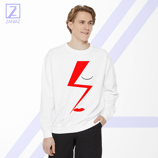 See More Bowie Face Sweatshirt - Aladdin Sane