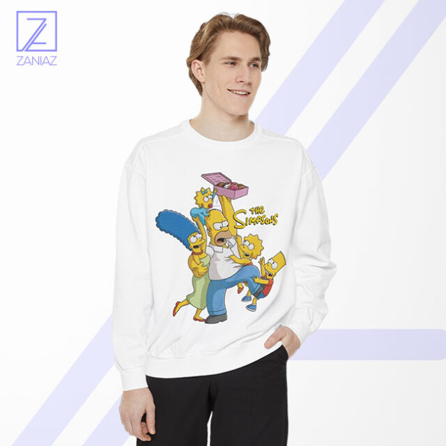 Simpson Family Loves Donuts Sweatshirt