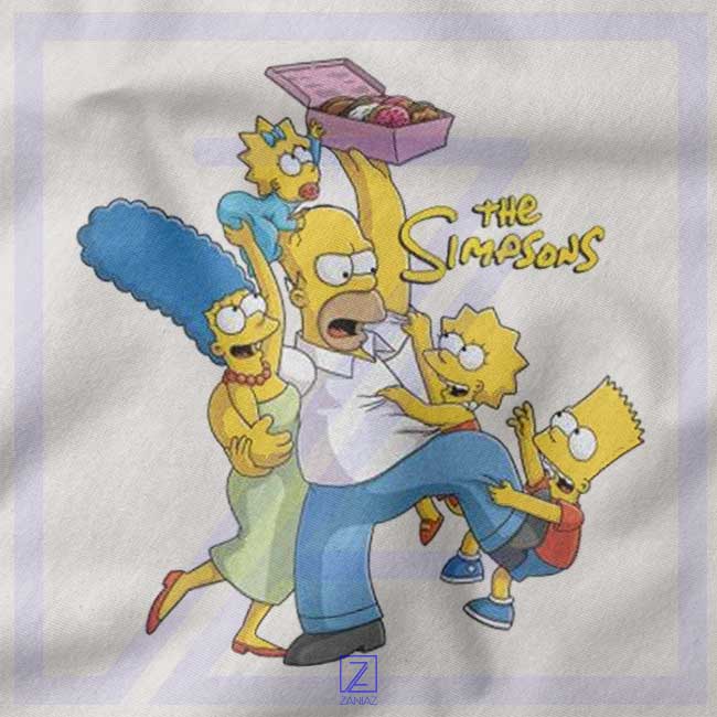 Simpson Family Loves Donuts closeup Sweatshirt - Animation