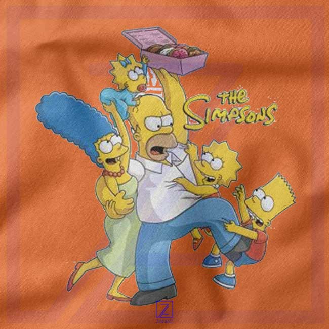Simpson Family Loves Donuts closeup Tank Top - Animation