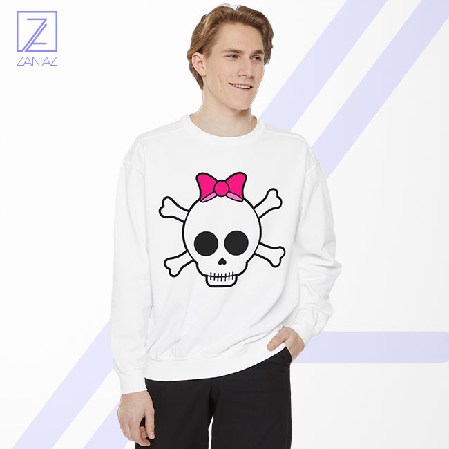Skull Crossbones Sweatshirt - Funny Halloween