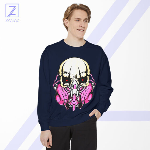 Edgy Skull Gas Mask Post-Apocalyptic Graphic Tee