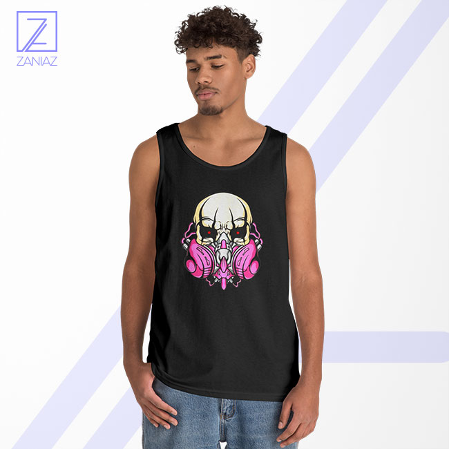 Skull Gas Mask Tank Top - Awesome Halloween