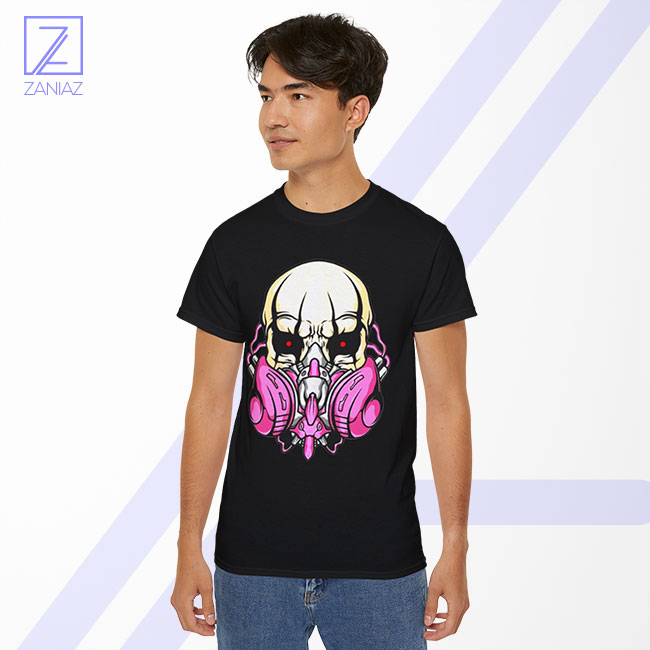 Skull Gas Mask Tshirt - Awesome Halloween