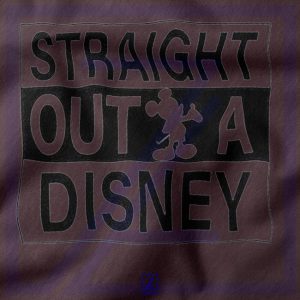 Straight Outta Disney closeup Tshirt - Buy Mickey Mouse