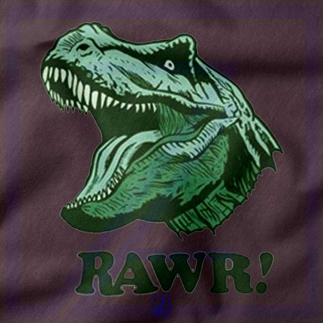 T Rex RAWR closeup Tshirt - Buy Dinosaur