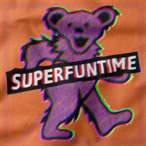 Teddy Bear LSD MDMA closeup Tshirt - Psychedelic