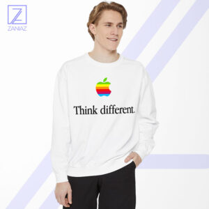 Think Different Apple Slogan Sweatshirt - Logo Brand
