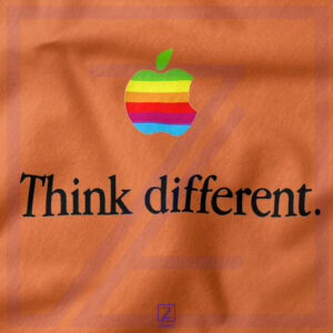 Think Different Apple Slogan closeup Sweatshirt - Logo Brand