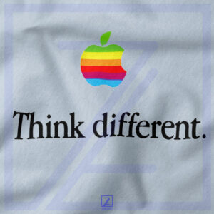 Think Different Apple Slogan closeup Tank Top - Brand