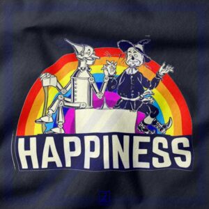Tinman and Scarecrow closeup Tshirt - Happiness Rainbow